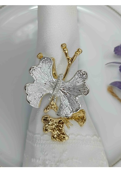 6 Lı Peçete Yüzüğü 6 Lı Peçete Halkası Kelebek fiyatları