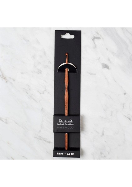 La Mia Rosewood 3 mm 15.5 cm Ahşap Yün Tığ