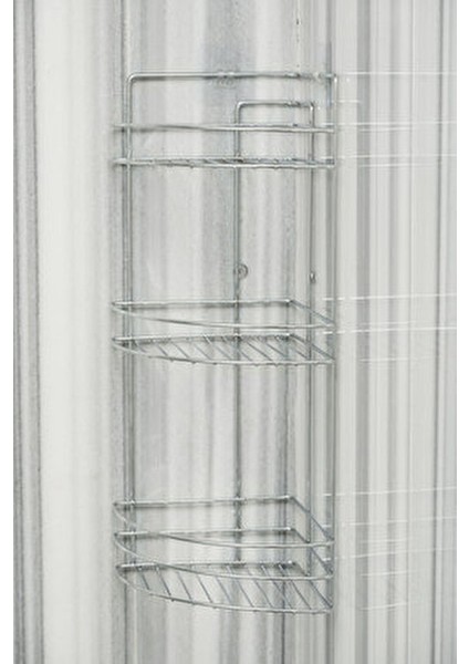 Paslanmaz Krom 3 Katlı Banyo Köşeliği - Şampuanlık, Köşelik Banyo Rafı, Dayanıklı ve Şık Tasarım modelleri