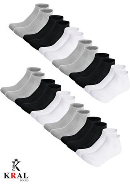 Kadın - Erkek (10 Çift ) Düz Desen Ekonomik Bilek Boy Patik Çorap fiyatları