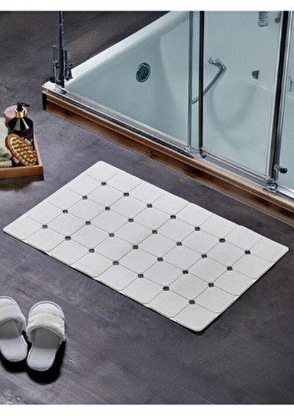 Aqua Luxe Vantuzlu Katlanabilir Kaydırmaz Su Emici Banyo Paspası