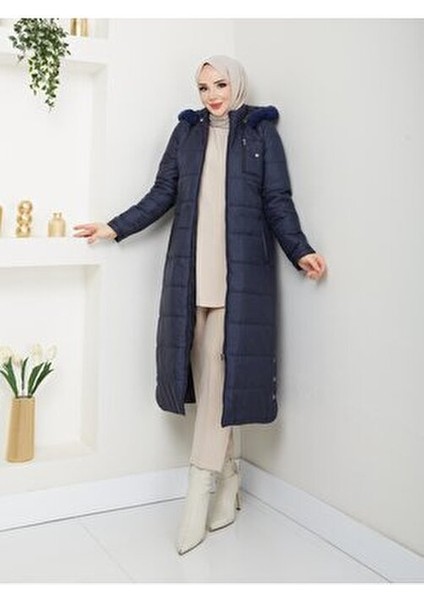 Kışlık Kapitone Şişme Kadın Kaban Kapşonlu Araboy Fermuarlı 20250 fiyatları