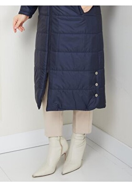 Kışlık Kapitone Şişme Kadın Kaban Kapşonlu Araboy Fermuarlı 20250 modelleri