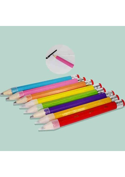 Jumbo Dev Kurşun Kalem 35 cm Silgili, Ahşap Tasarım, Özel Üretim, Rastgele Renk, Yaratıcı Hediyelik Kalem fırsatları