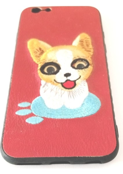 ESLIFETECH26AKSESUAR Iphone 6/6g Uyumlu Baskılı Köpek Figürlü Arka Koruma Kılıf Baskı Silikon Örgü Kabartmalı Kılıf fiyatları