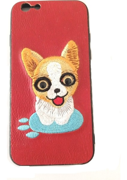 ESLIFETECH26AKSESUAR Iphone 6/6g Uyumlu Baskılı Köpek Figürlü Arka Koruma Kılıf Baskı Silikon Örgü Kabartmalı Kılıf modelleri