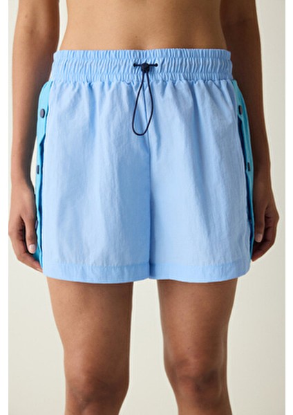 Çok Renkli Beli Ayarlanabilir Düğme Detaylı Şort fiyatları