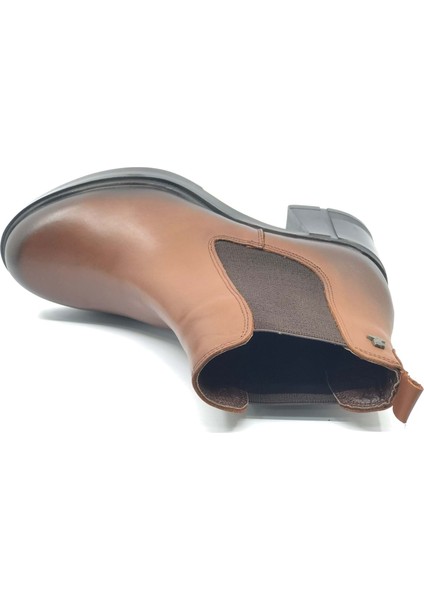 Kadın Hakiki Deri Elastik Yan Bantlı Günlük Bot 2452402K - Taba - 36 indirimleri