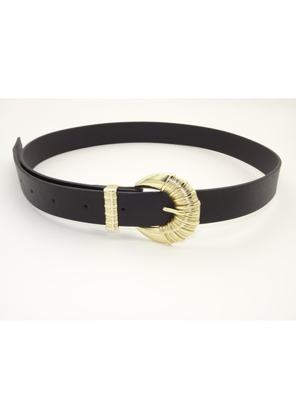 Gold Tokalı Metal Köprülü Kadın Kemer & Pantolon & Elbise & Gömlek & Ceket Kemeri