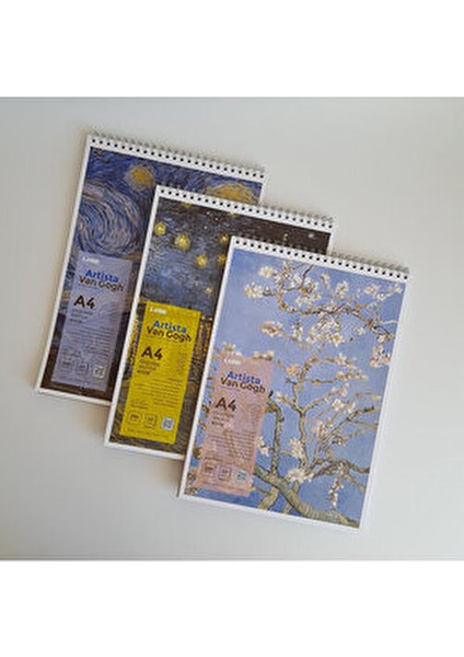 Lems Artista A4 Van Gogh A4 3lü Set Eskiz Defteri 200 Gr. Sketchbook fiyatları