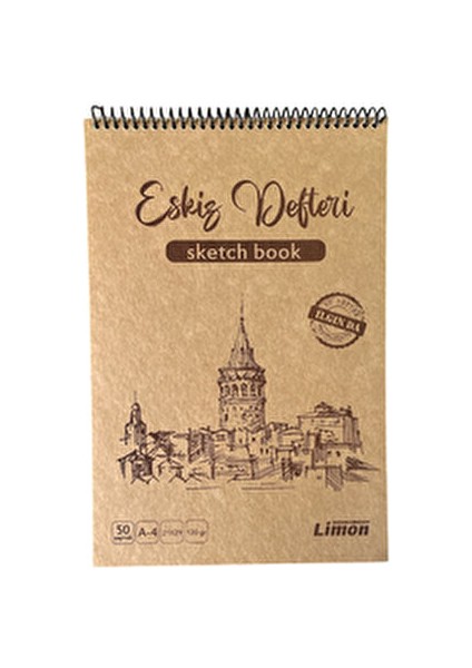 A4 Eskiz Defteri Yüksek Kalite Kağıt ile Sanatçılar için Özel Tasarım