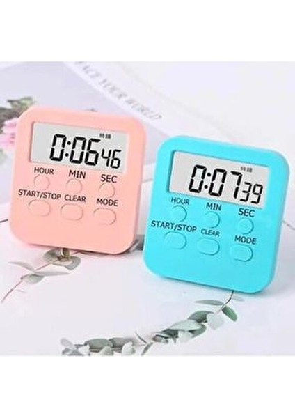 Alarmlı Dijital Öğrenci Sınav Kronometresi 24 Geri Sayım Cihazı Saat Alarm 2 Kademeli Kronometre