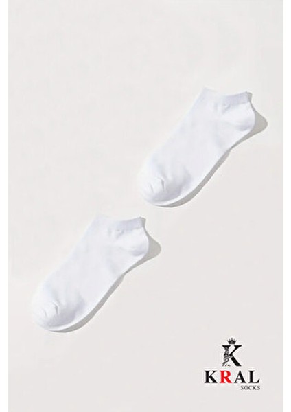 Ekonomik Bilek Boy Patik Çorap Yüksek Pamuklu 10 Çift Düz Desen Unisex