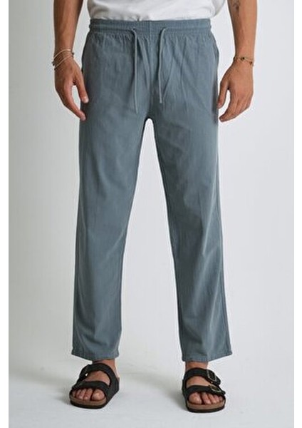Erkek Büyük Beden %100 Pamuk Keten Görünümlü Pantolon E206 fiyatları