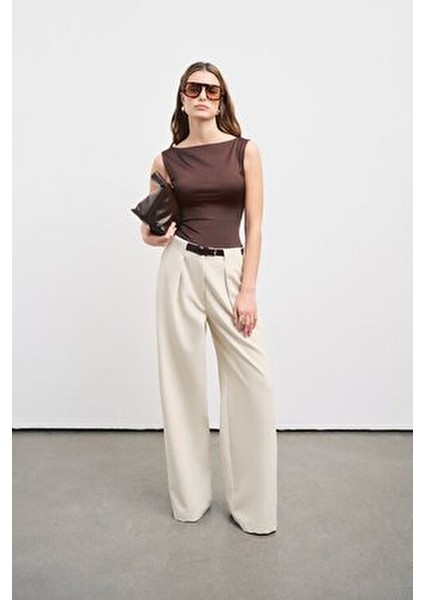 Kemerli Straight Fit Pantolon fiyatları