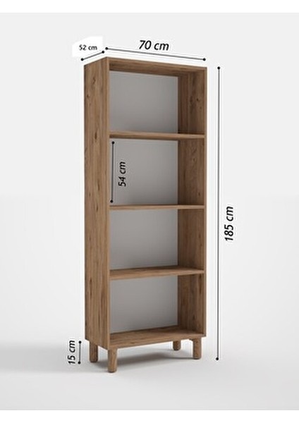 Bohem 2 Kapaklı Gardırop Mdf Kapak