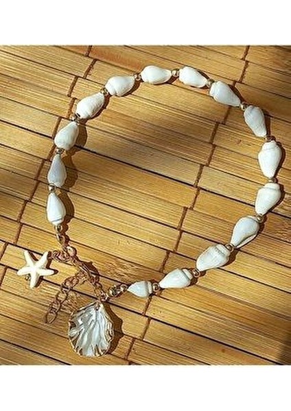 Deniz Kabuğu Deniz Yıldızlı Halhal