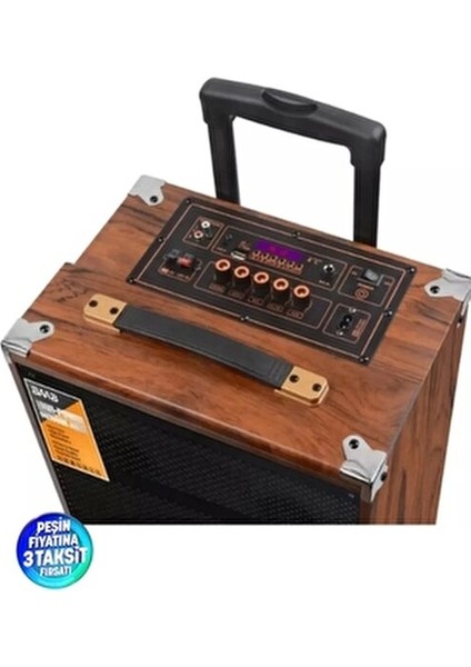 Baab B-Q12 Taşınabilir Şarjlı Bluetooth Hoparlör 40W Rms 12INÇ Büyük Boy Müzik Çalar Ses Sistemi fırsatları