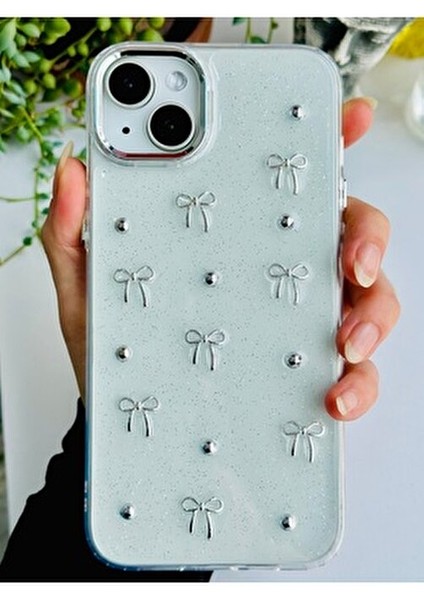 Iphone 14 Plus - 15 Plus Uyumlu Mini Fiyonk Tasarımlı Oyuncaklı Silikon Kılıf modelleri