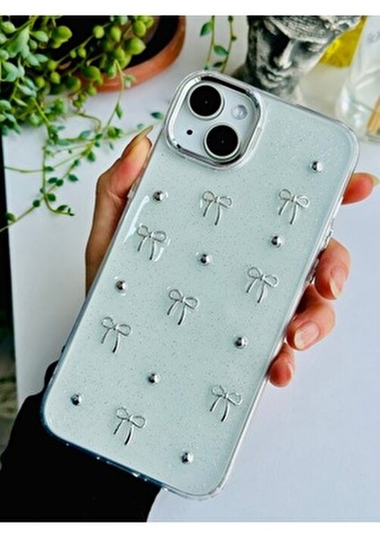 Iphone 14 Plus - 15 Plus Uyumlu Mini Fiyonk Tasarımlı Oyuncaklı Silikon Kılıf fırsatları