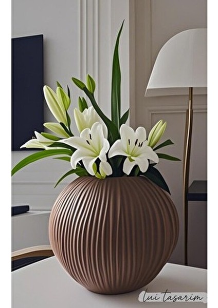 Avangart Trend Avrupa Kahve Rengi Kuru Çiçek Dekor Ayna Iskandinav Tarz Şık Büyük Boy Seramik Vazo fiyatları