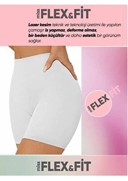 Lazer Kesim Iz Yapmaz Dikişsiz Yüksek Bel Şort