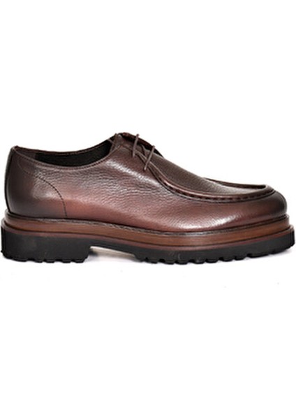 Hakiki Deri Kahverengi Erkek Loafer Ayakkabı Eva Taban - 3094