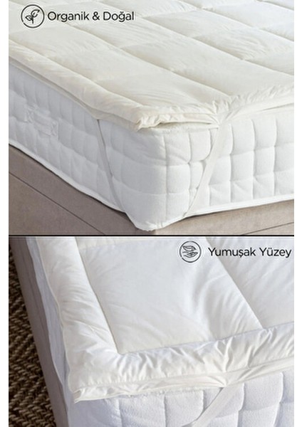 Kuzu Yünü Yatak Alezi Köşe Lastikli Koruyucu | %100 Doğal Merinos Yün Ped Tek Çift Battal fiyatları