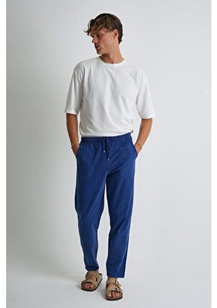 Erkek Büyük Beden %100 Pamuk Keten Görünümlü Pantolon E206 modelleri