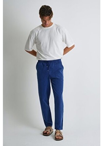 Erkek Büyük Beden %100 Pamuk Keten Görünümlü Pantolon E206 indirimleri