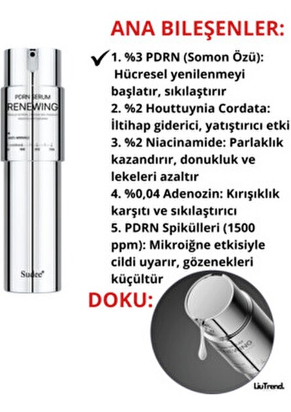 100 Pdrn Renewing Serum 30 ml Pdrn ve Mikroiğneli Güçlendirici Serum fiyatları