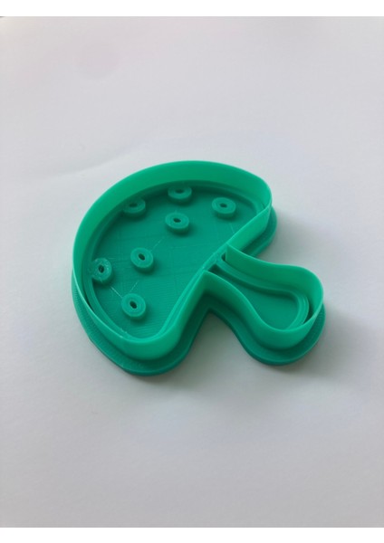 Mantarlı Kurabiye Kalıbı, Yeşil, Plastik, Sevimli Benekli Tasarım, Mutfak Pişirme Aksesuarı fırsatları