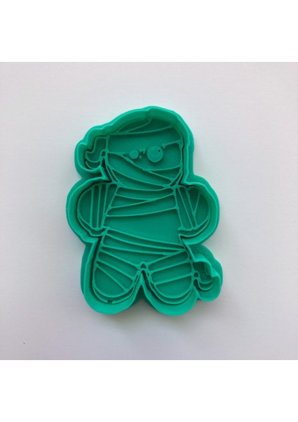 Sevimli Mumya Kurabiye Kalıbı, Cadılar Bayramı Temalı, Şekillendirici ve Damga Seti, Gıda Uyumlu fiyatları