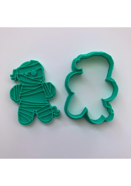 Sevimli Mumya Kurabiye Kalıbı, Cadılar Bayramı Temalı, Şekillendirici ve Damga Seti, Gıda Uyumlu fırsatları