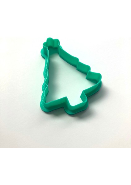 Süslü Yılbaşı Ağacı Kurabiye Kalıbı | Yıldızlı ve Desenli | Yeni Yıl Partisi Özel indirimleri