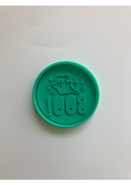 Halloween Temalı Kurabiye Kalıbı, Boo Yazılı 3D Baskı Hayalet Tasarımlı, Yeşil, Hamur Şekillendirici fiyatları