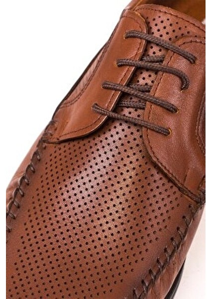 Hakiki Deri Yazlık Erkek Casual Ayakkabı Ortopedik Taban Hava Alabilen Tasarım