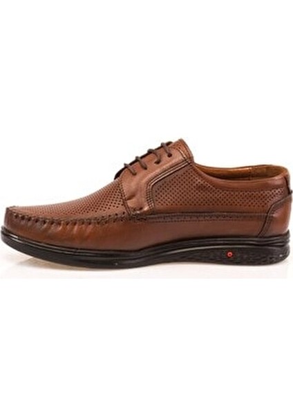 Hakiki Deri Yazlık Erkek Casual Ayakkabı Ortopedik Taban Hava Alabilen Tasarım