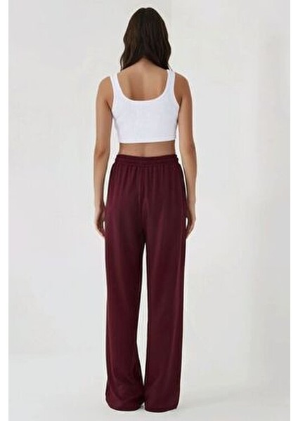 Wide Leg Beli Lastikli Örme Eşofman Altı fiyatları