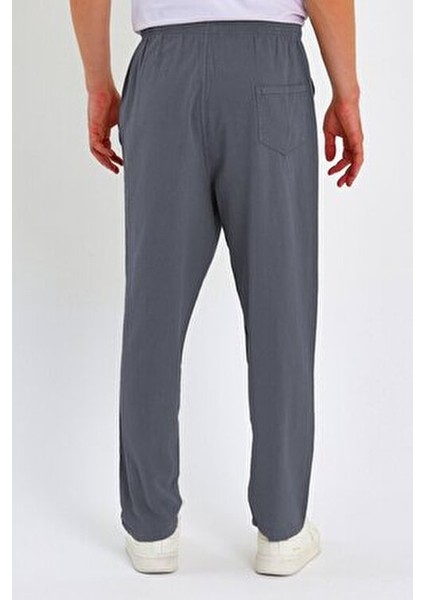 Erkek Büyük Beden %100 Pamuk Keten Görünümlü Pantolon E206 İnce Kumaşlı Rahat Tasarım fırsatları