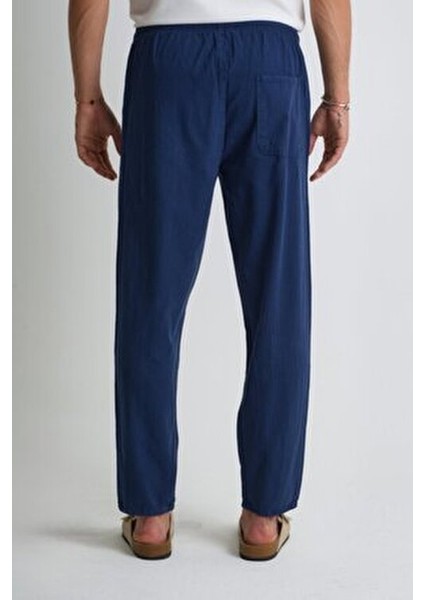 Erkek Büyük Beden %100 Pamuk Keten Görünümlü Pantolon E206 indirimleri