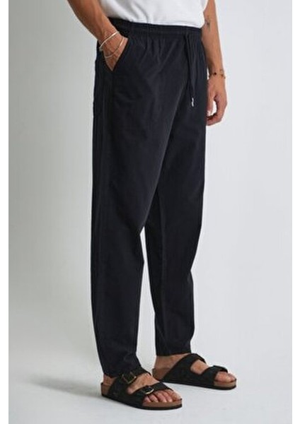 Erkek Büyük Beden %100 Pamuk Keten Görünümlü Pantolon E206 modelleri