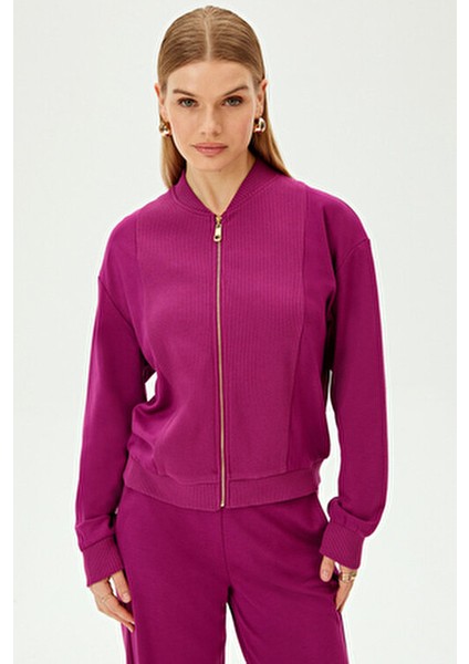 Gold Fermuarlı Pamuklu Regular Sweatshirt modelleri