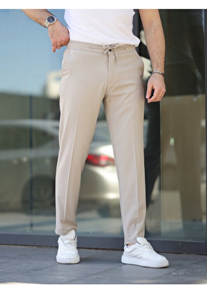 Rahat Şık Kolay Ütülenebilir Slim Fit Kumaş Jogger Pantolon fiyatları