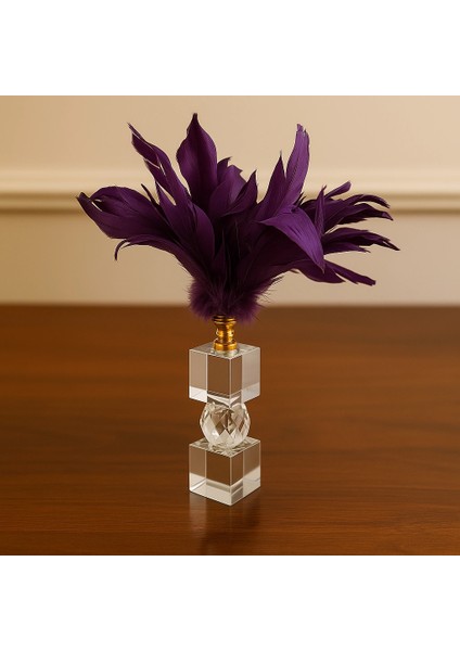 Kristal Tasarım Üstü Tüylü Dekoratif Obje 32X22 fiyatları