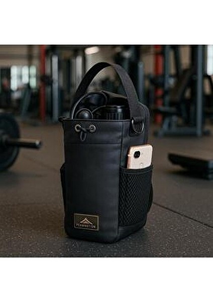 Peakmotion Manyetik/Mıknatıslı Sporcu Fitness Çantası Gym, Seyahat Taşınabilir Şişe Telefon Saklama Çapraz Askılı Çanta