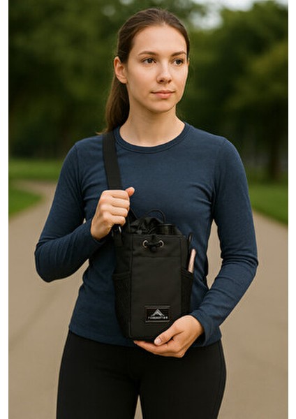 Peakmotion Manyetik/Mıknatıslı Sporcu Fitness Çantası Gym, Seyahat Taşınabilir Şişe Telefon Saklama Çapraz Askılı Çanta