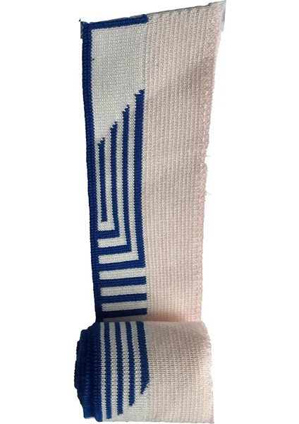 Triko Dokuma Ribana Şerit 1 Adet 95 cm En 5 cm Boy Mavi Beyaz Açık Pembe T501