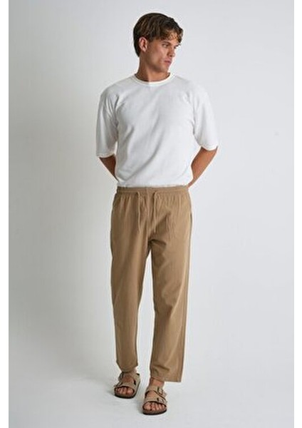 Erkek Büyük Beden %100 Pamuk Keten Görünümlü Pantolon E206 indirimleri