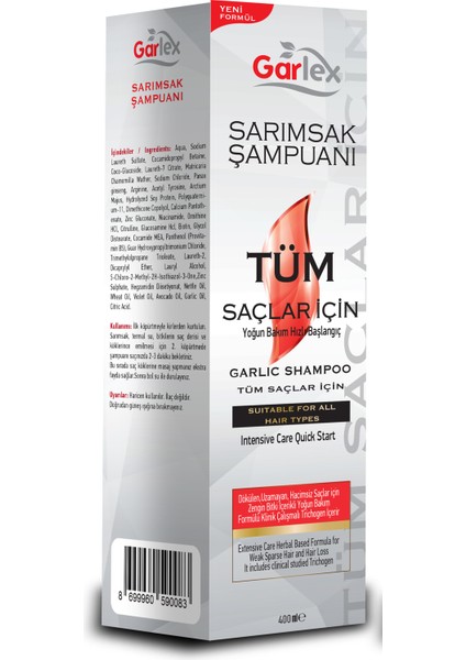 Sarımsak Şampuanı Tüm Saçlar Için 250 ml